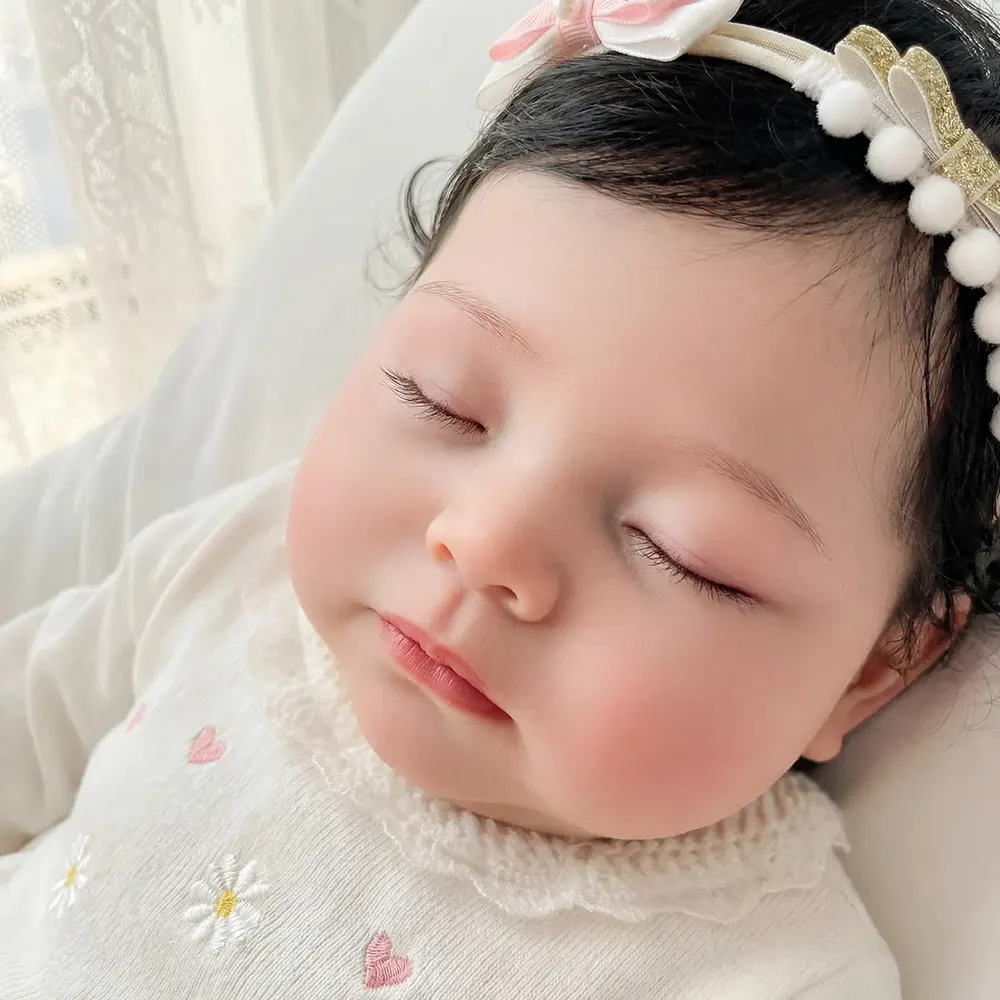 Newborn Full Body Silicone Baby Girl with Silky Skin, 12"/16"/20" Dolls, photograph 3