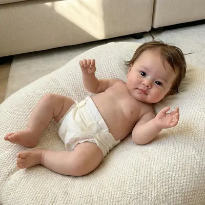 Newborn Silicone Reborn Baby in 12"/16"/20", Girl or Boy Doll with Real Looking