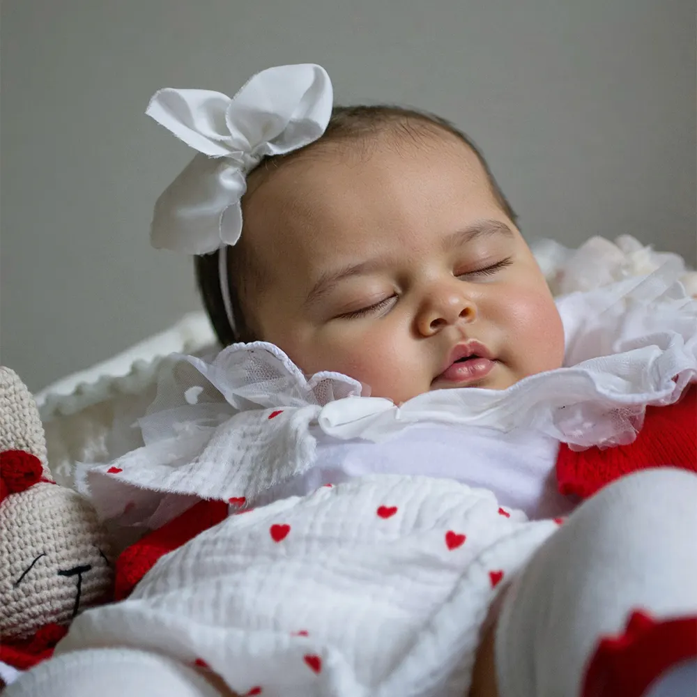 Heartbeat & Sound 20" Pudgy-Cheeked Reborn Baby Girl Doll, photograph 5