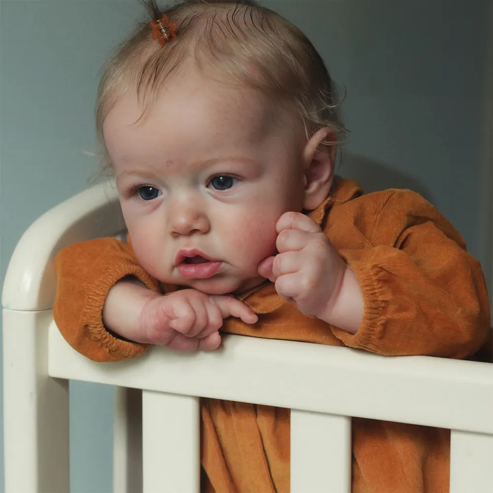Heartbeat & Sound 20" Reborn Toddler Baby Boy Doll with Wide-Eyed and Soft Little