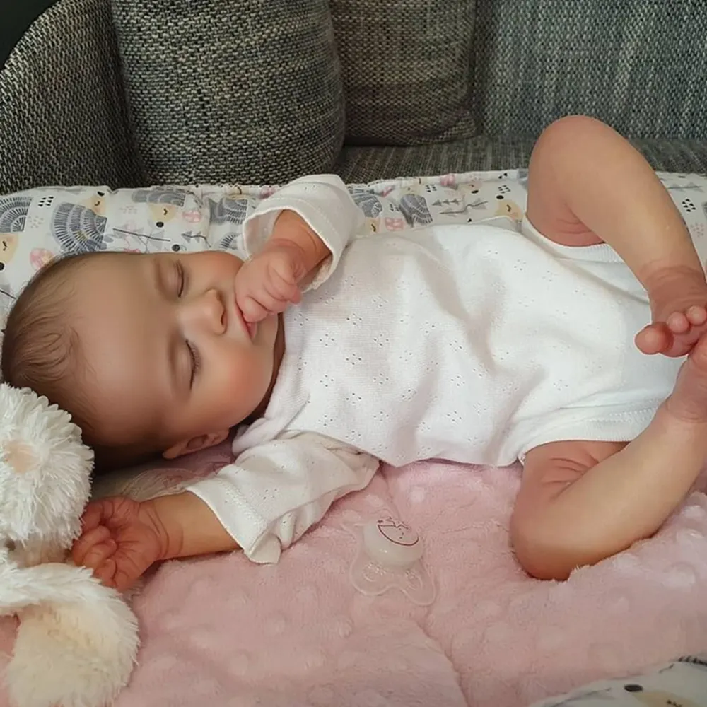 20" Soft Touch Sleeping Reborn Rosalie Baby Doll Girl Named Damita Lifelike Newborn, photograph 5