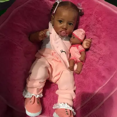 Newly Handmade 20" African American Reborn Baby Toddler Dolls Girl Gatlin