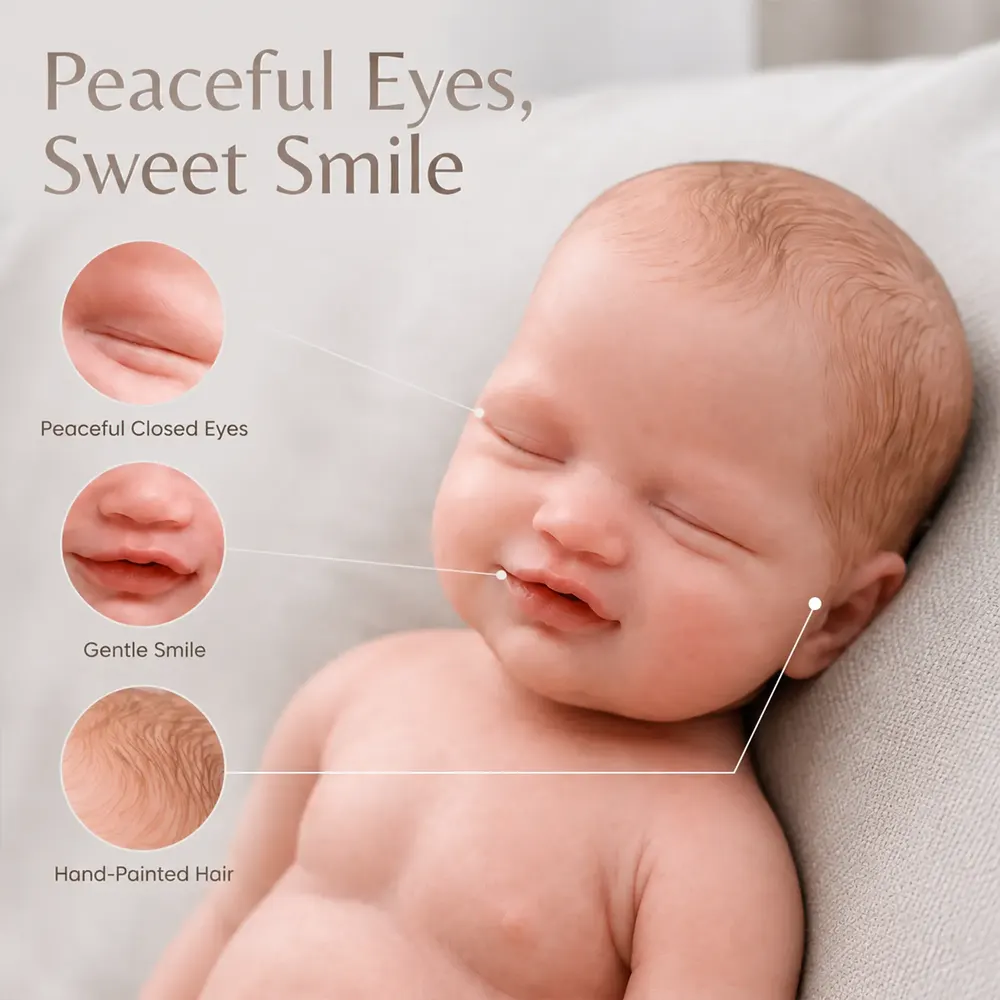 12"/16"/20" Realistic Silicone Reborn Baby Doll Soft-Touch Little Baby – Orelis, photograph 2