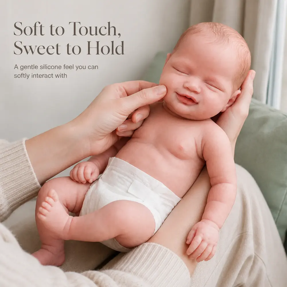 12"/16"/20" Realistic Silicone Reborn Baby Doll Soft-Touch Little Baby – Orelis, photograph 3