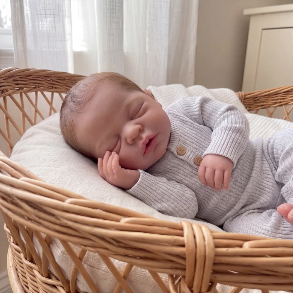 12"/16" Full Body Silicone Doll Newborn Baby with Real Touch and Realistic Baby – Nia, photograph 2