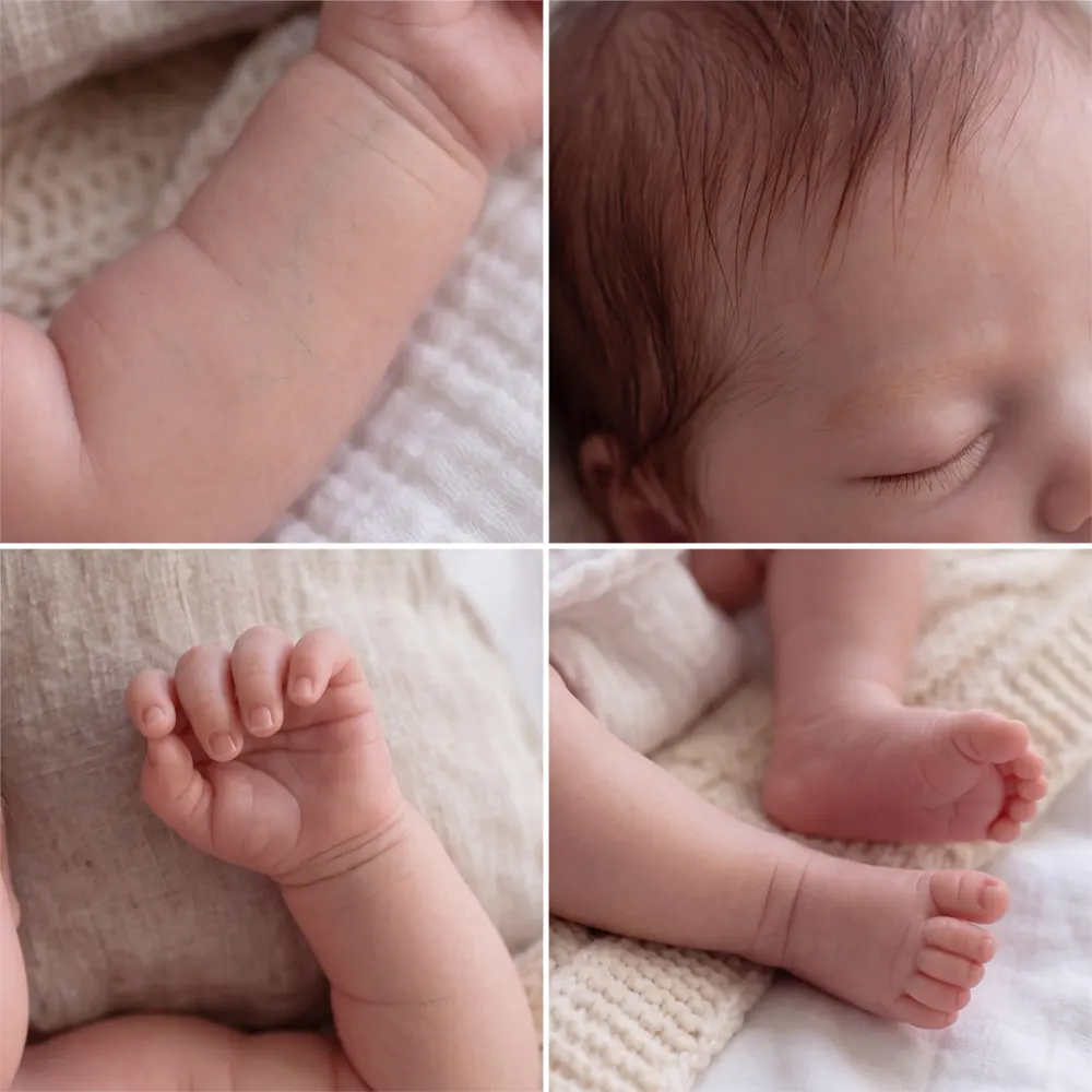 12" & 16" Reborn Dolls with Smooth Skin Lifelike Soft Touch Realistic Texture – Bex, photograph 4