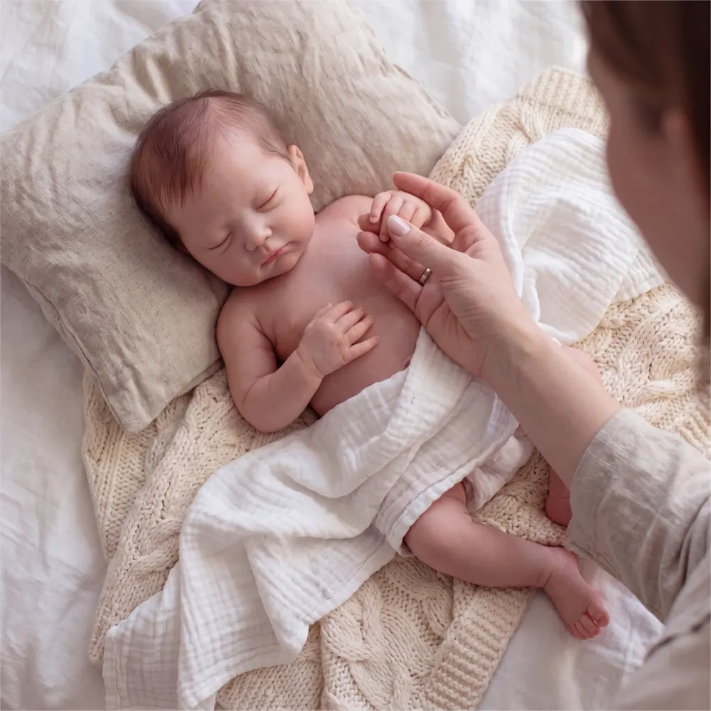 12" & 16" Reborn Dolls with Smooth Skin Lifelike Soft Touch Realistic Texture – Bex, photograph 5