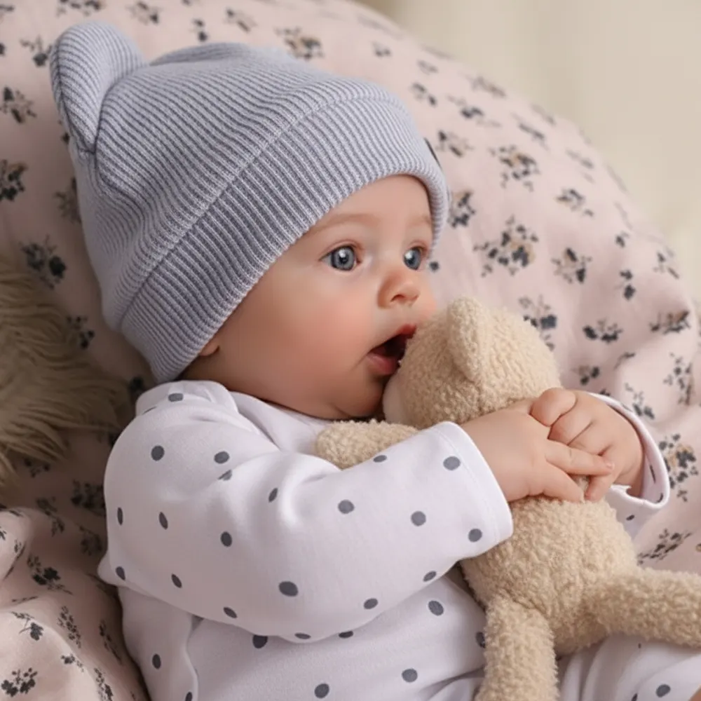 17" Doe-Eyed Reborn Baby Doll with Soft Cloth and Weighted Body, photograph 5