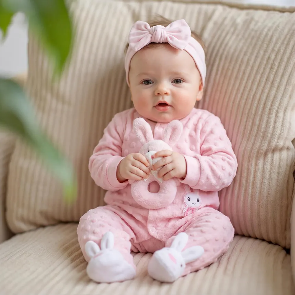 17" Heartbeat & Breathing Reborn Baby Girl with Realistic Thumping Beat, photograph 5