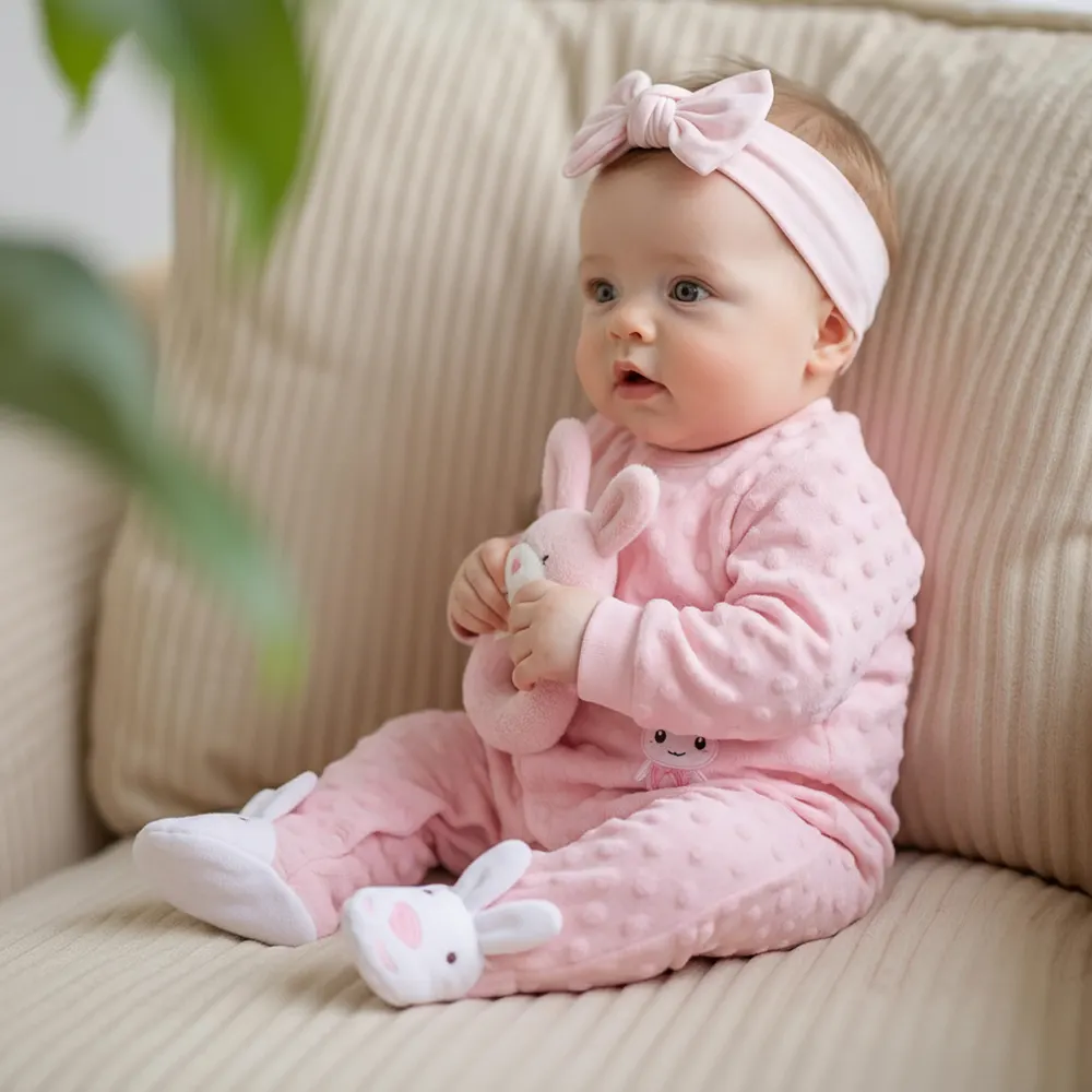 17" Heartbeat & Breathing Reborn Baby Girl with Realistic Thumping Beat, photograph 6