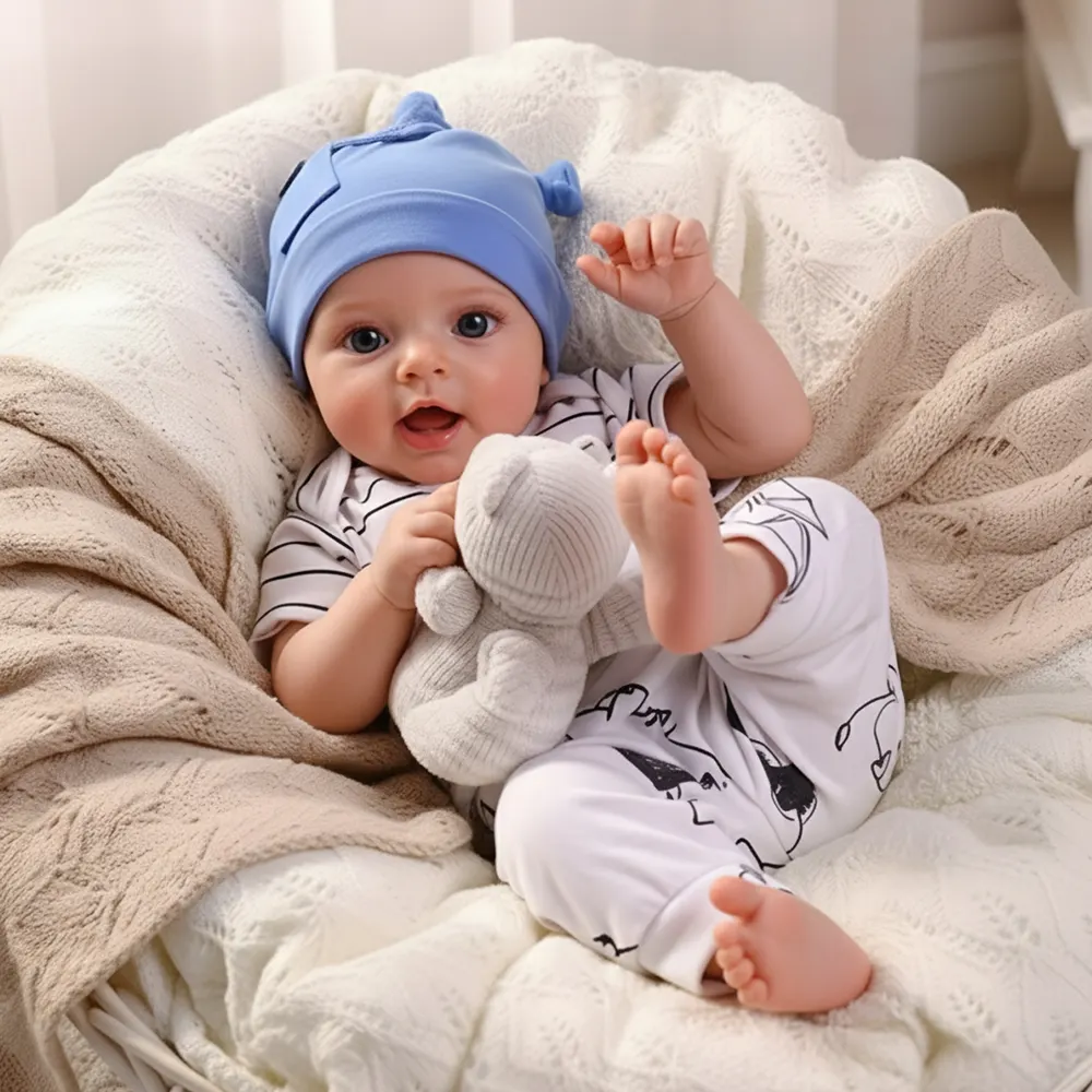 17" Lifelike Reborn Doll Featuring Heartbeat Coos and Breath Function, photograph 5
