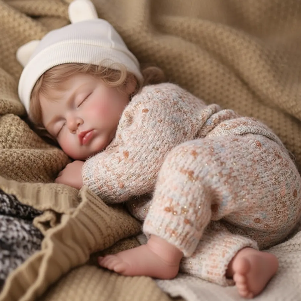 17" Realistic Reborn Baby with Natural Heartbeat Coos and Breath, photograph 2