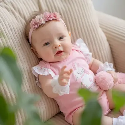 17" Realistic Reborn Toddler Doll with Lifelike Heartbeat and Breathing Function