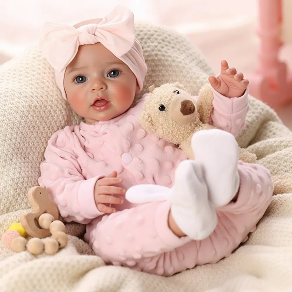 17" Reborn Doll with Real Baby Sounds and Regular Thumping Heartbeat, photograph 2