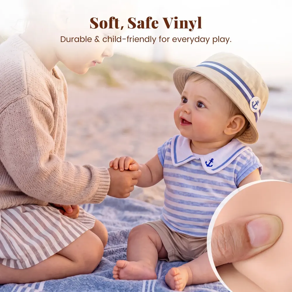 20" Lifelike Vinyl Reborn Baby Boy Doll Realistic & Sweet - Kit, photograph 6