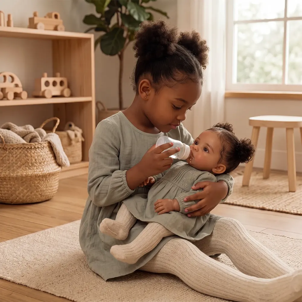 20" African American Heartbeat Reborn Toddler Doll Soft – Isla, photograph 5