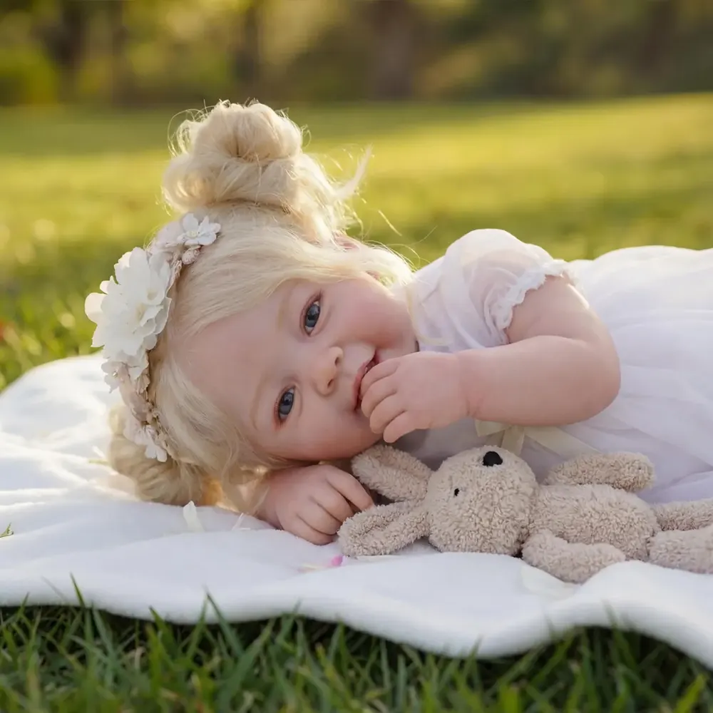 20" Heartbeat Reborn Baby Dolls with Real Baby Sound, photograph 2