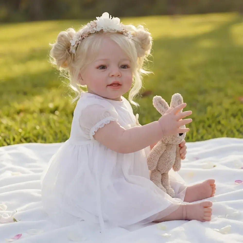 20" Heartbeat Reborn Baby Dolls with Real Baby Sound, photograph 4