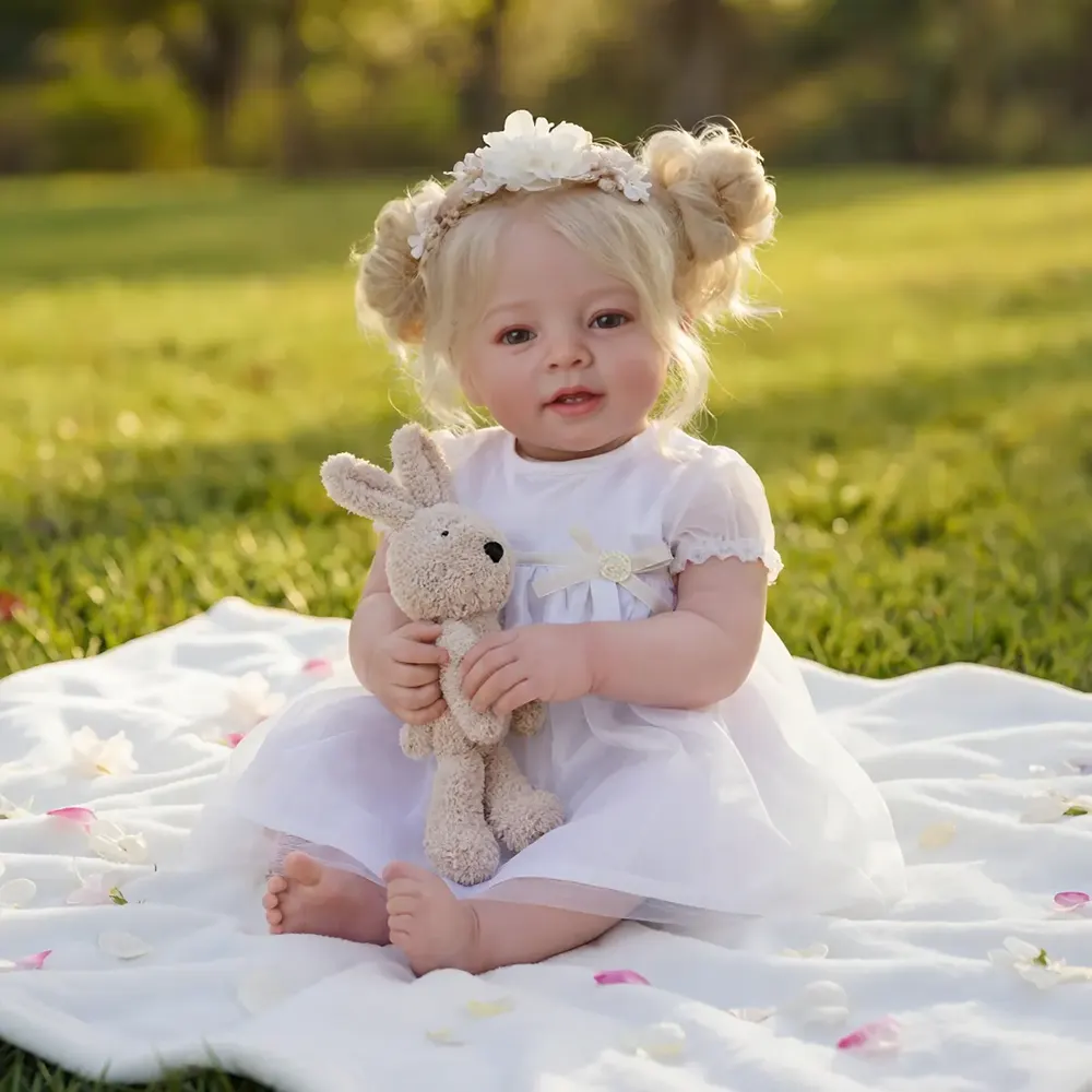 20" Heartbeat Reborn Baby Dolls with Real Baby Sound, photograph 5