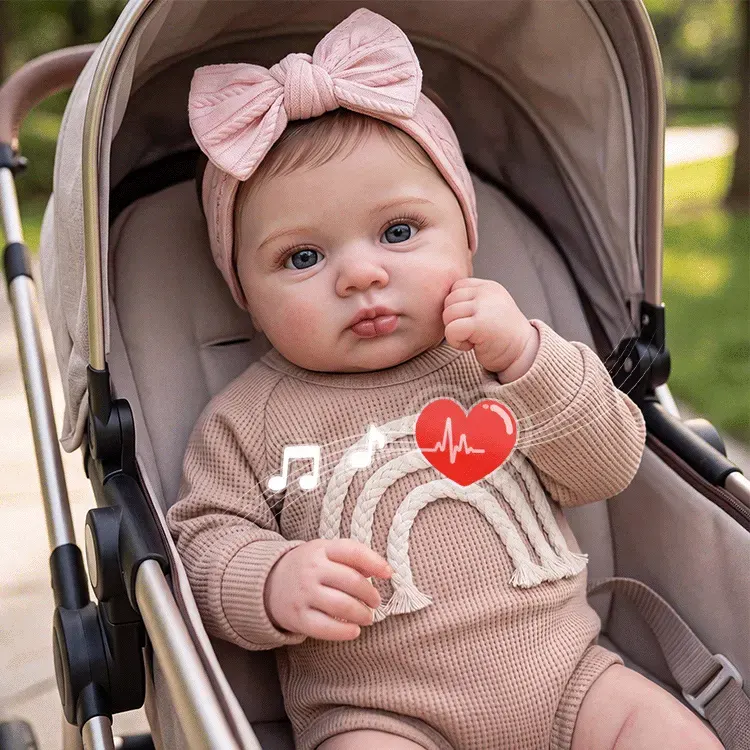 20" Heartbeat Reborn Toddler Doll Soft, Realistic & Cuddly - Isel, photograph 3