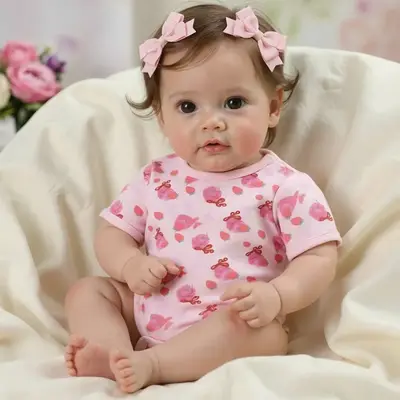 20" Supple-Textured Reborn Baby with Huggable Weighted Cloth Body
