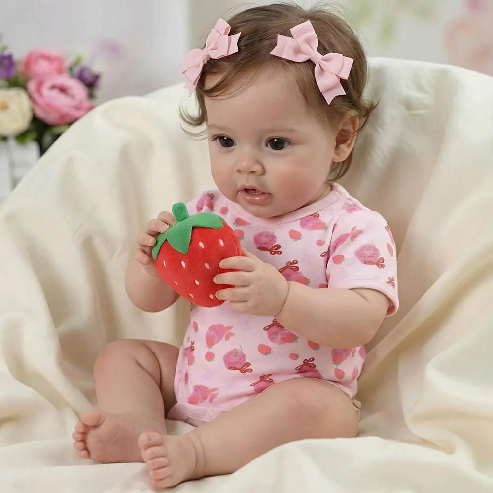 20" Supple-Textured Reborn Baby with Huggable Weighted Cloth Body, photograph 2