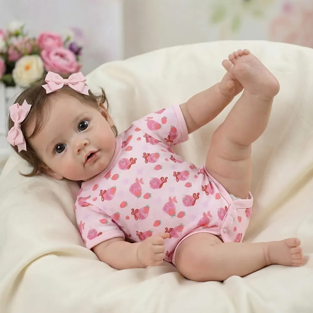 20" Supple-Textured Reborn Baby with Huggable Weighted Cloth Body, photograph 5