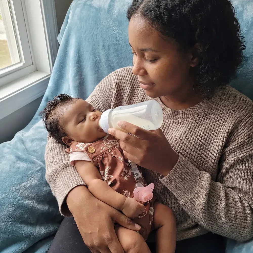 Full Body Silicone 12"/16" Reborn Baby Doll Lifelike Soft Body African American Girl – Amani, photograph 6
