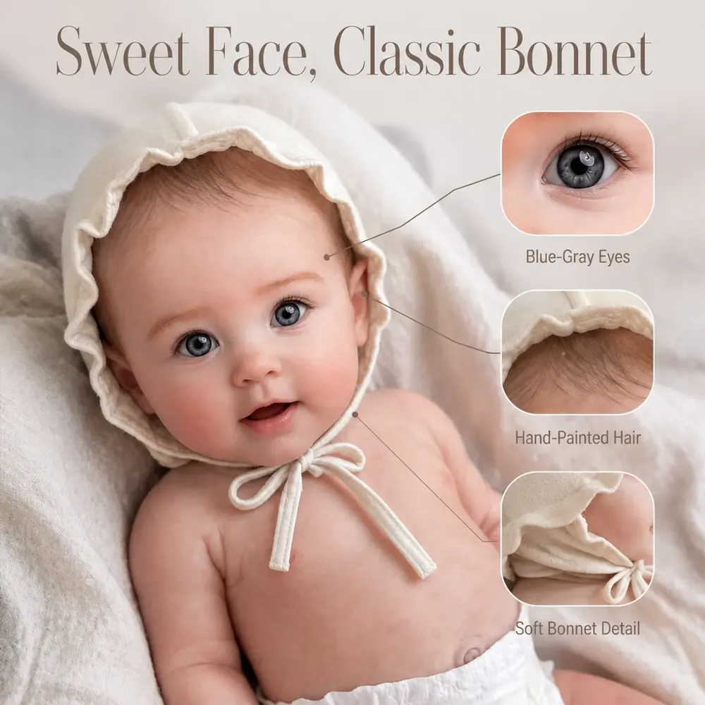 12"/16"/20" Full Body Silicone Real-Touch Lifelike Reborn Toddler Doll - Sereia, photograph 2