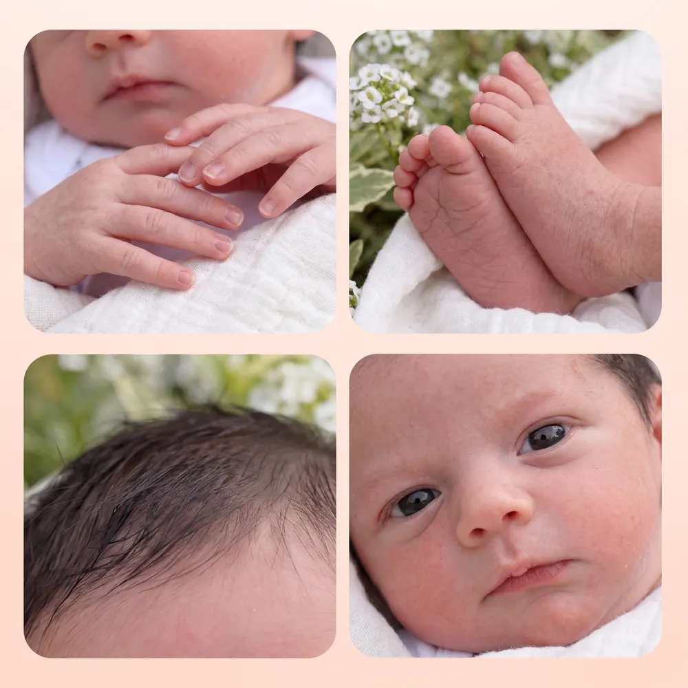 Full Body Silicone Reborn Baby Doll 12"/16" Lifelike Boy, White Romper, Wynne, photograph 4