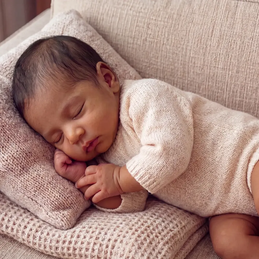 Miles 12"/16" African American Reborn Baby Doll, photograph 5