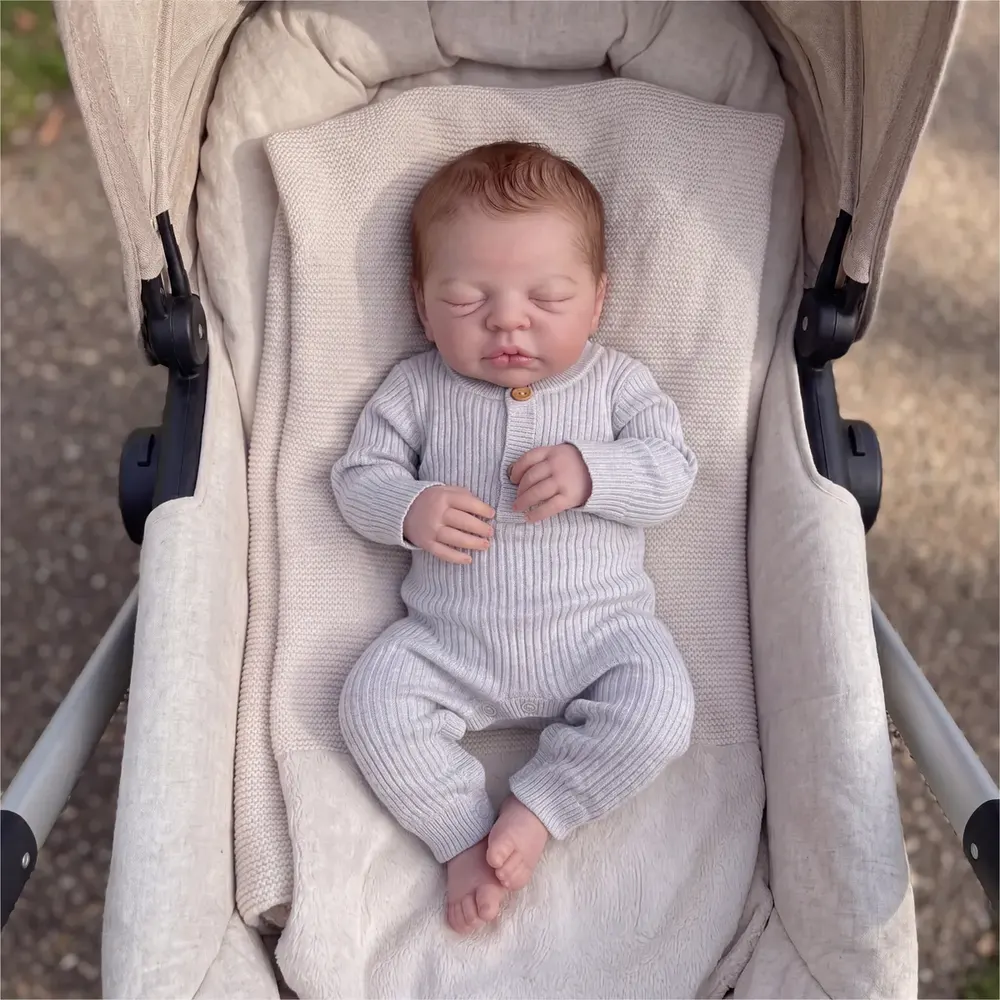 12"/16" Newborn Baby Full Body Silicone Doll with Smooth Touch and Realistic Baby – Nia, photograph 3