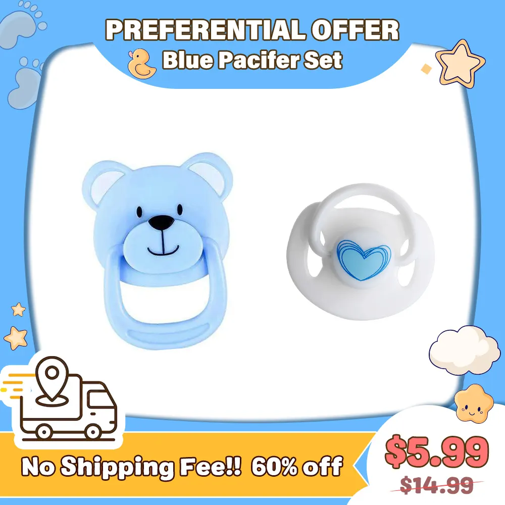 Blue Pacifier Set