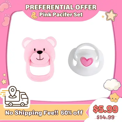 Pink Pacifier Set