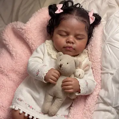 Realistic 20" African American Reborn Baby Girl Doll – Orlaith, Ideal Keepsake