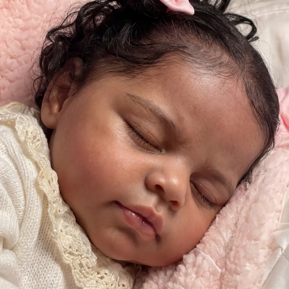 Realistic 20" African American Reborn Baby Girl Doll – Orlaith, Ideal Keepsake, photograph 2