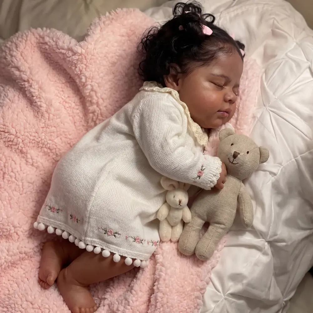 Realistic 20" African American Reborn Baby Girl Doll – Orlaith, Ideal Keepsake, photograph 6