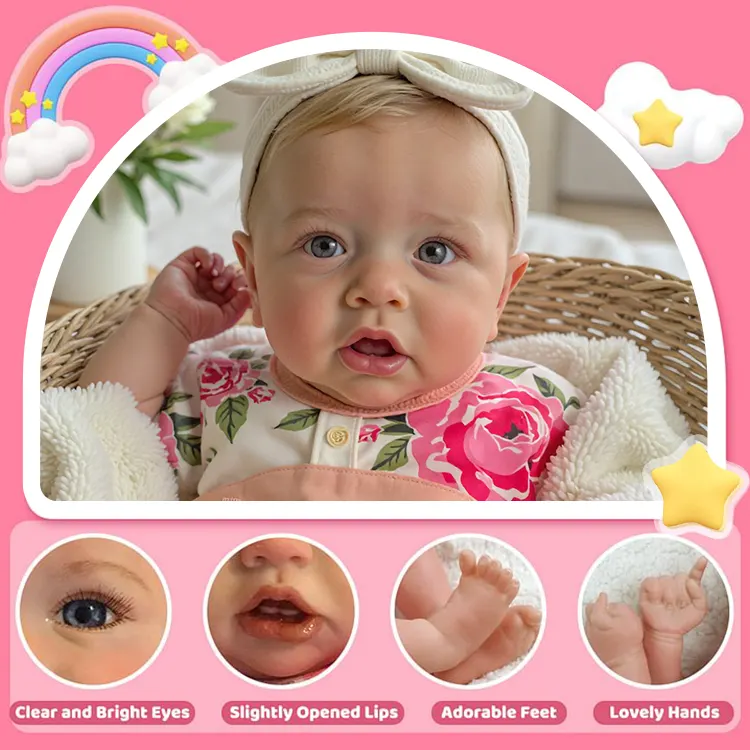 Realistic 20" Sweet Nohren Reborn Toddlers Baby Doll Girl, photograph 2