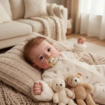 Realistic Reborn Baby Dolls with Newborn Features, 18" Girl