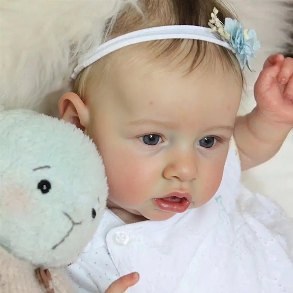 Heartbeat & Sound Realistic Reborn Baby Toddlers Girl Ellis 20" Lifelike Awake, photograph 4