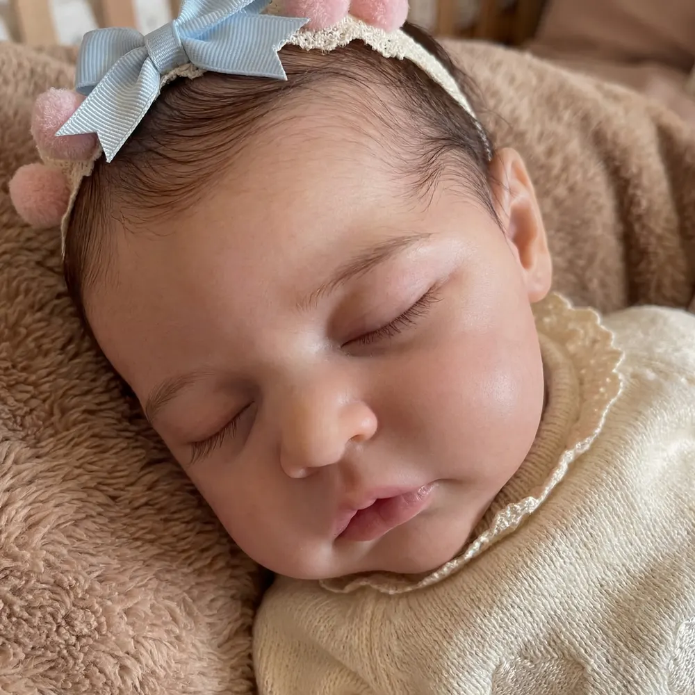 Reborn Baby Doll 17" Lifelike Soft Body Girl – Quenby, photograph 2