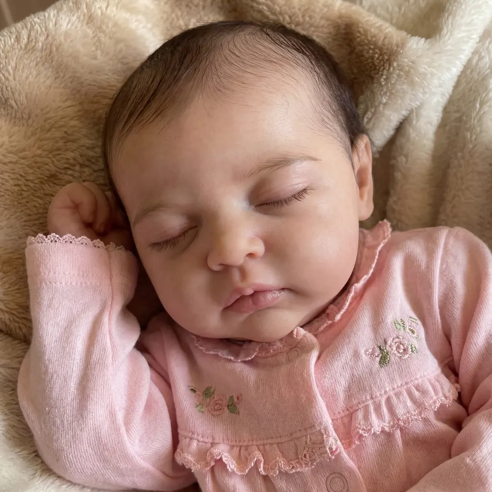 Reborn Baby Doll 17" Lifelike Soft Body Girl – Thais, photograph 2