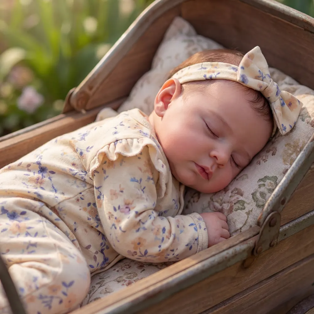 Reborn Baby Doll with Calm Sleeping Face, 20" Newborn Girl with Heartbeat and Breath, photograph 4