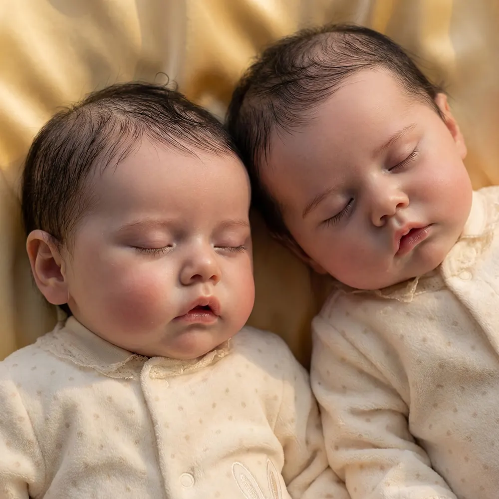 Reborn Baby Dolls 17" Newborn Girl with Sleeping Baby Appearance and Finely Rooted, photograph 3