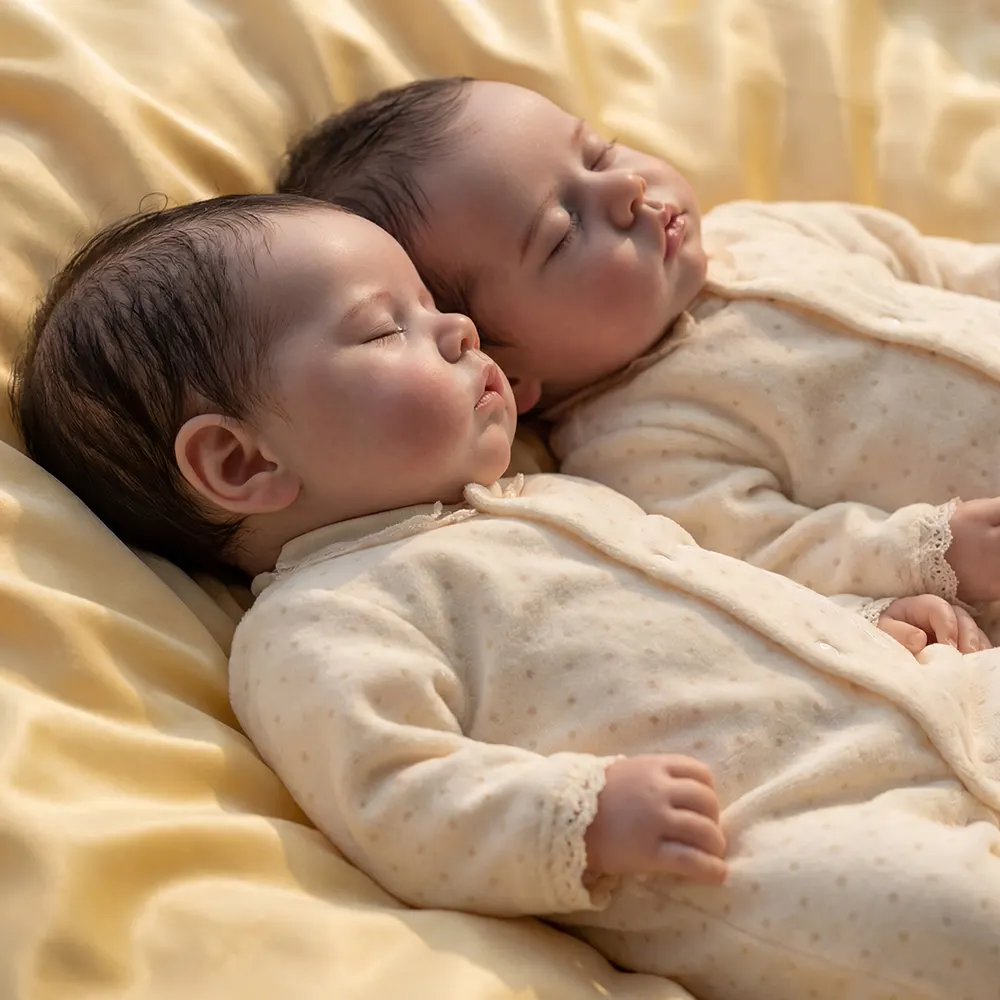 Reborn Baby Dolls 17" Newborn Girl with Sleeping Baby Appearance and Finely Rooted, photograph 6