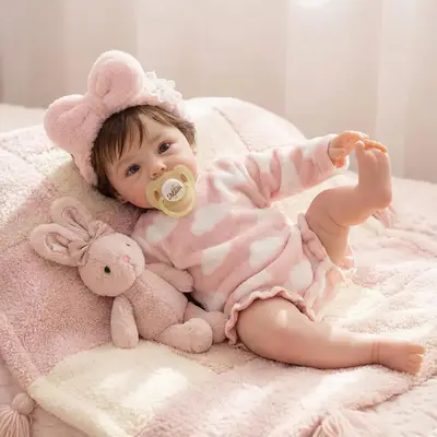 Reborn Baby Dolls 18" Awake Girl with Lifelike Heartbeat and Breathing Function
