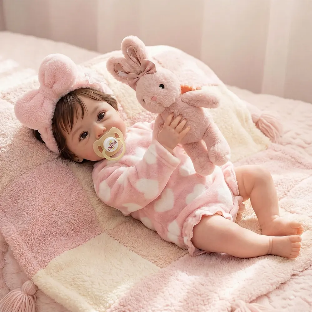 Reborn Baby Dolls 18" Awake Girl with Lifelike Heartbeat and Breathing Function, photograph 5