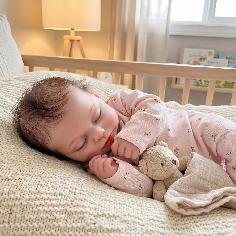 Reborn Baby Dolls Silicone with Soft Realistic Touch, 12"/16"/20" Newborn Girl, photograph 2