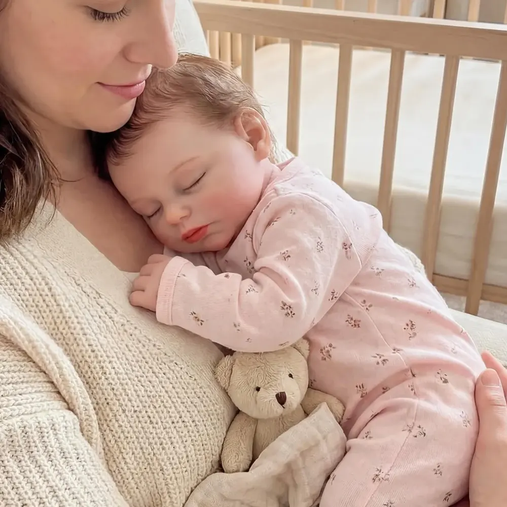 Reborn Baby Dolls Silicone with Soft Realistic Touch, 12"/16"/20" Newborn Girl, photograph 4