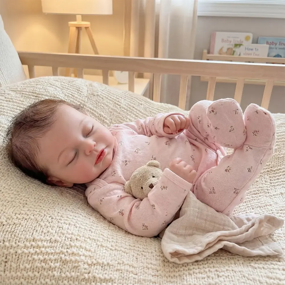 Reborn Baby Dolls Silicone with Soft Realistic Touch, 12"/16"/20" Newborn Girl, photograph 5
